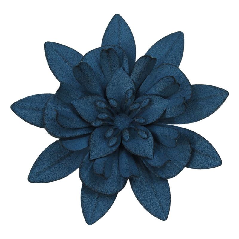 Magnet, Indigo Metal Flower