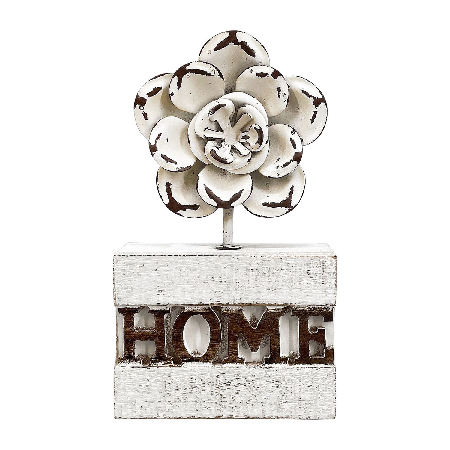 Decor, Flower on Home Block 7"