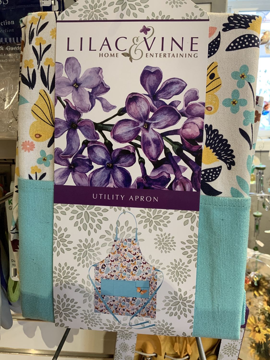 Apron, Butterfly blue