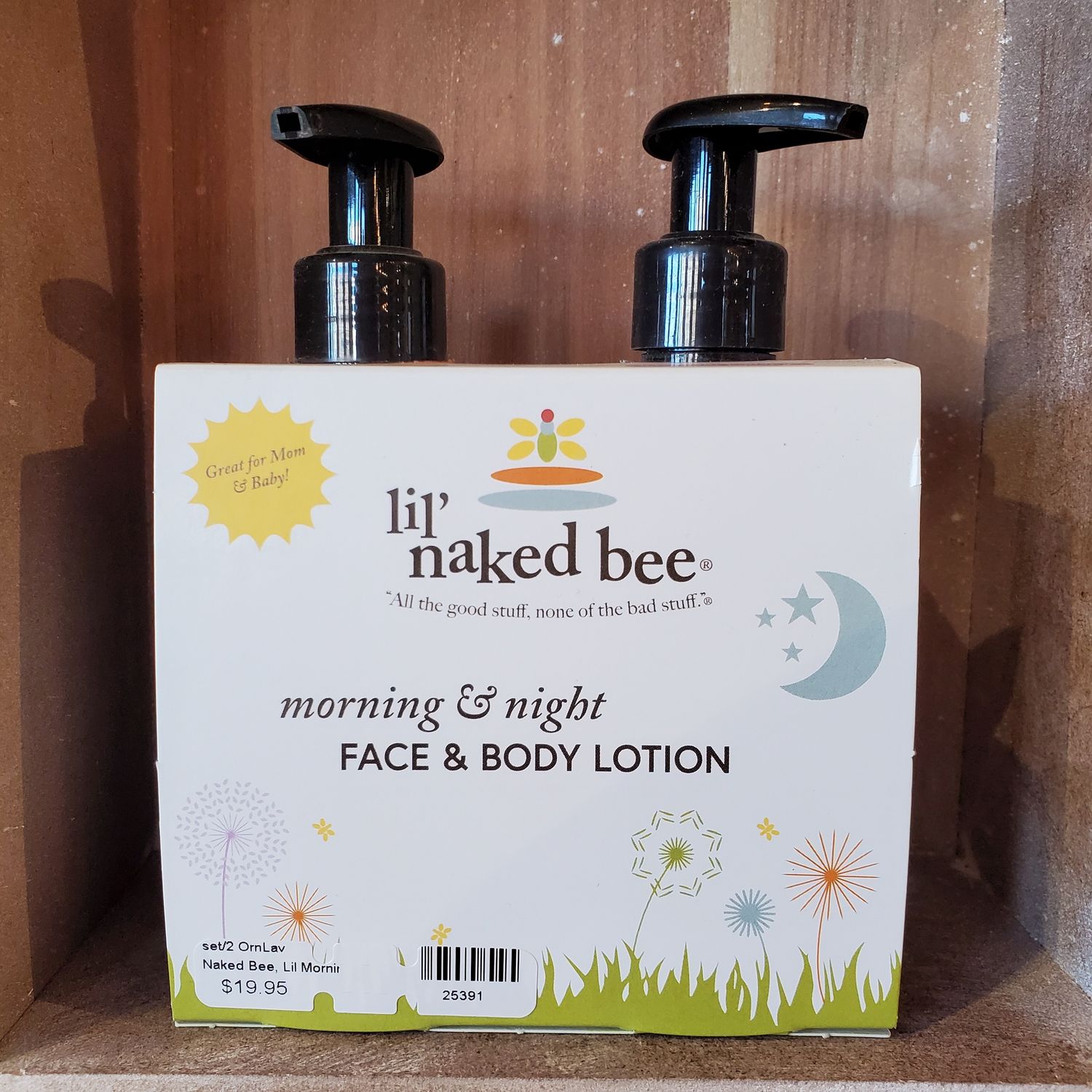 Naked Bee, Lil Morning &amp; Night set/2 OrnLav 8 oz ea