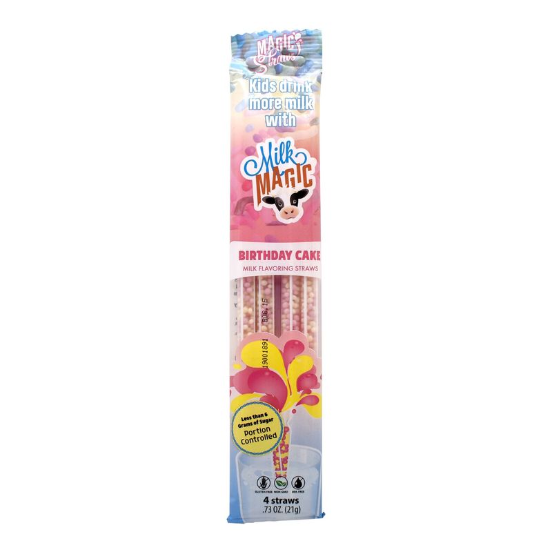 Magic Straws, For Milk Asst Flavors