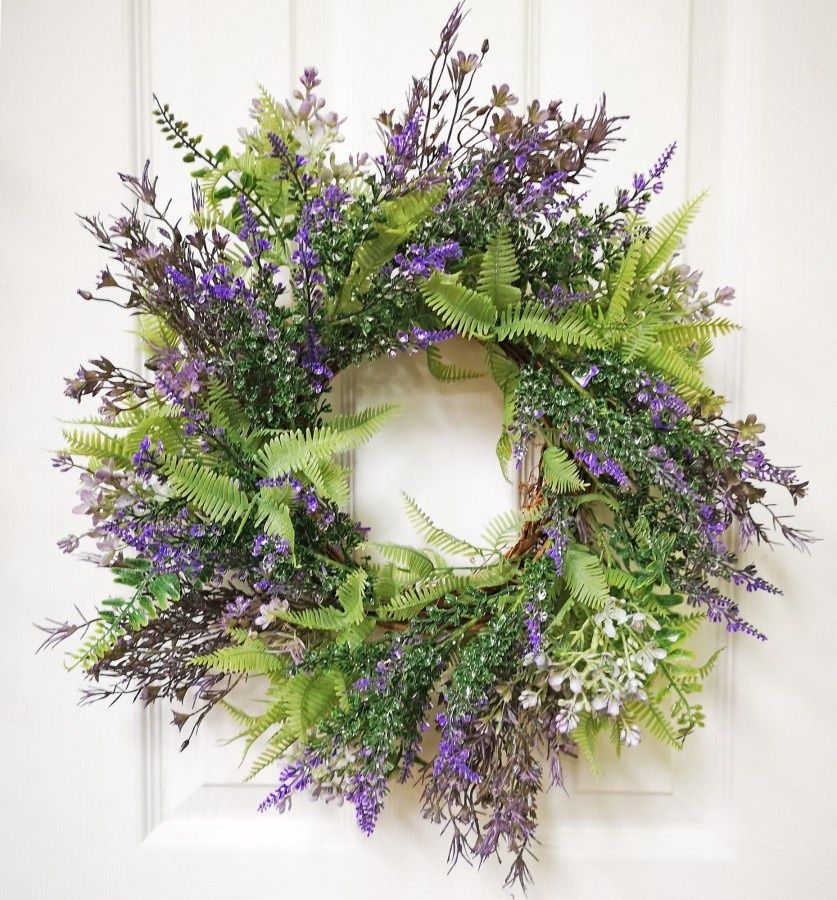 Wreath, Lavender 16"
