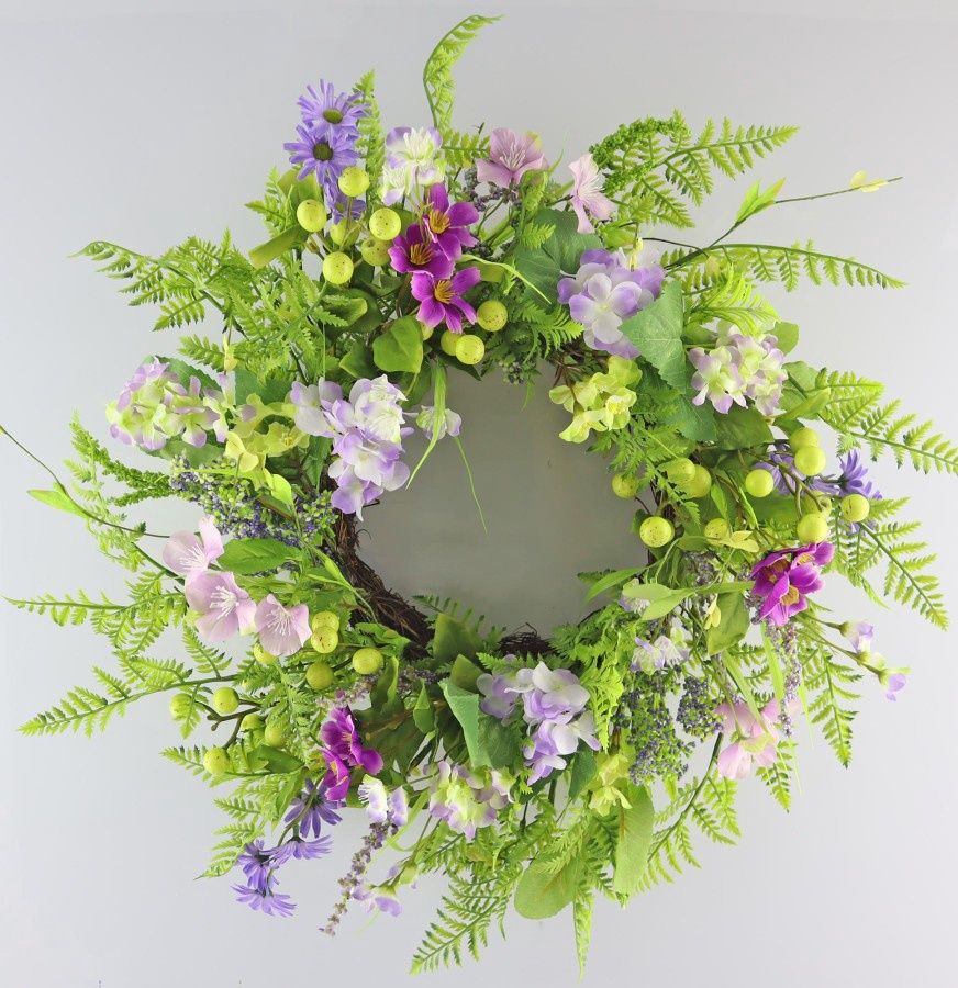 Wreath, Mini Daisy 24"