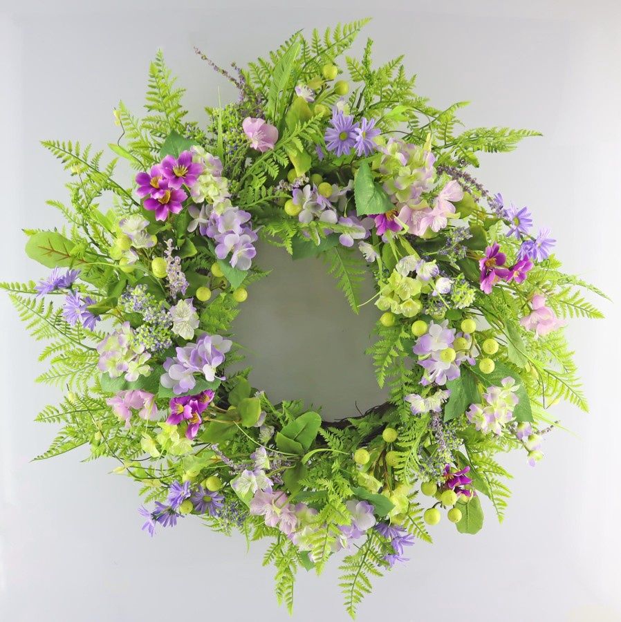 Wreath, Mini Daisy 28"