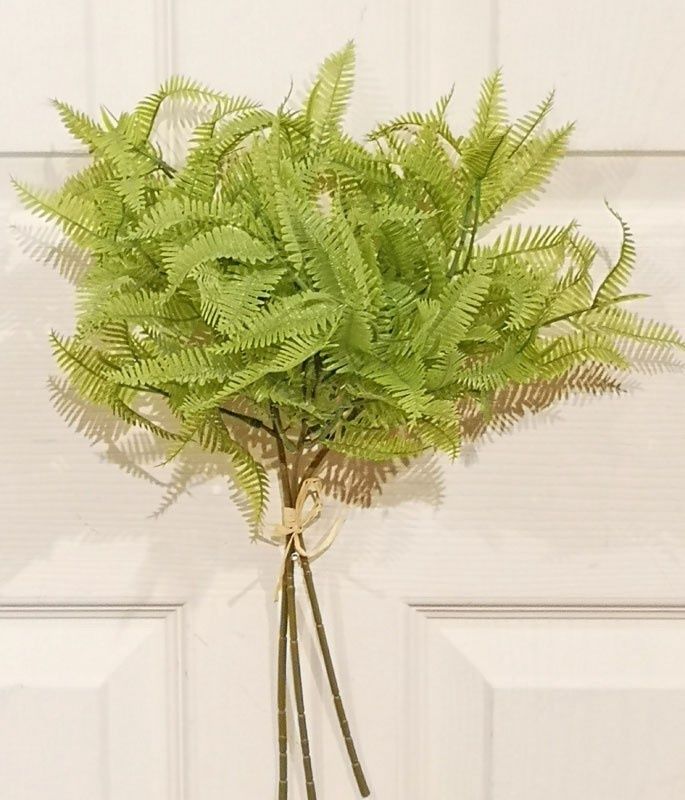 Faux Flower, Fern Bunch 16"