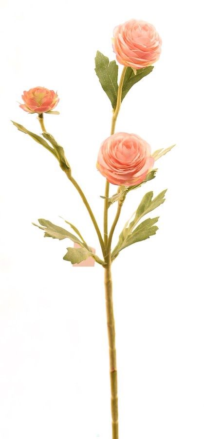 Faux Flower, Ranunculus Pink 17"