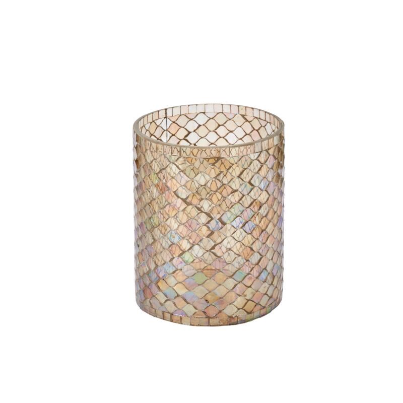 Candle Holder, Sabina 5"x6.25" Glass