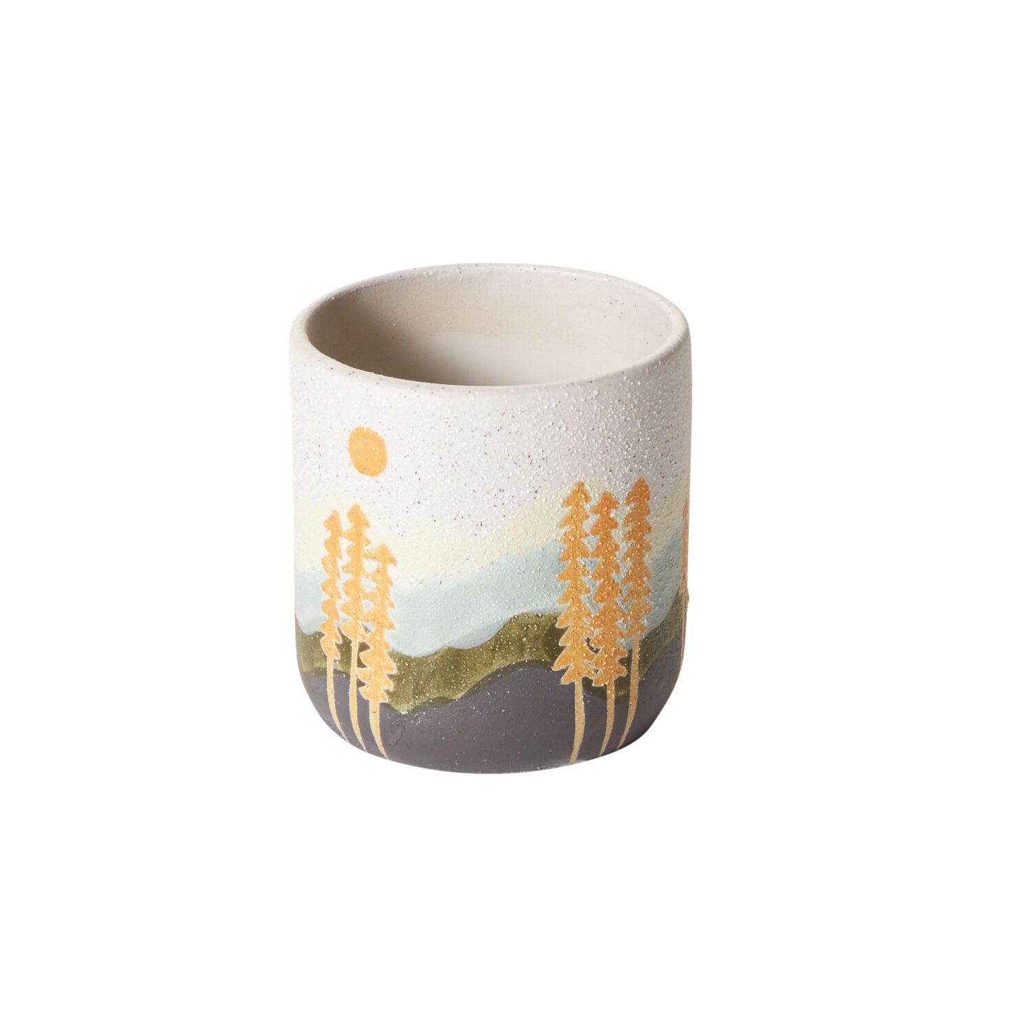 Pot, Mountain Scene 3.75"