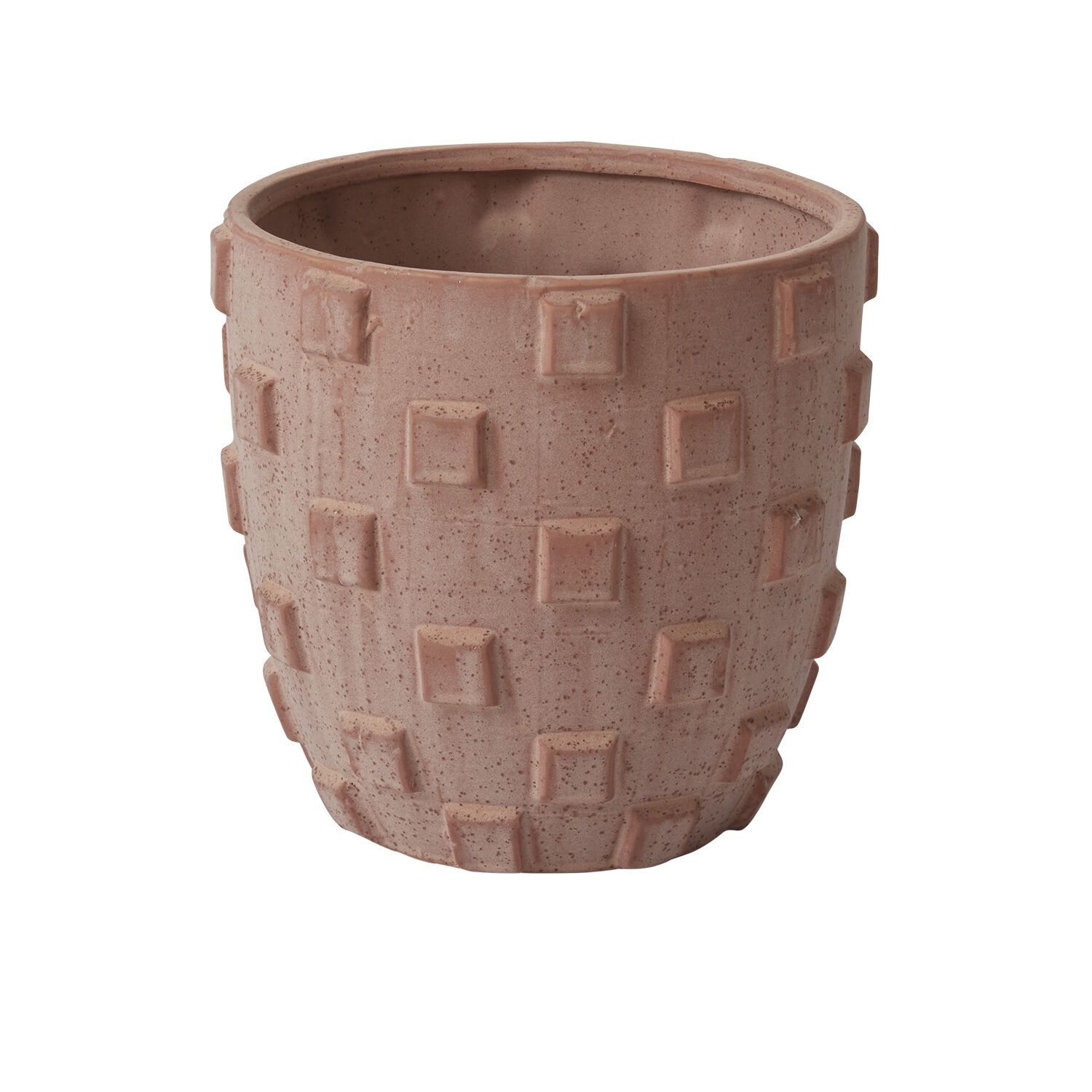 Pot, Square Button 5.25"x5" Rust