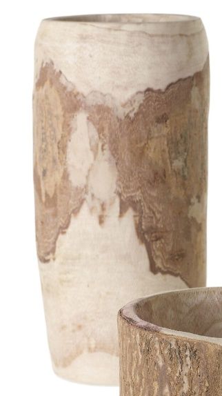 Vase, Turned Wood 7"x16" Natural