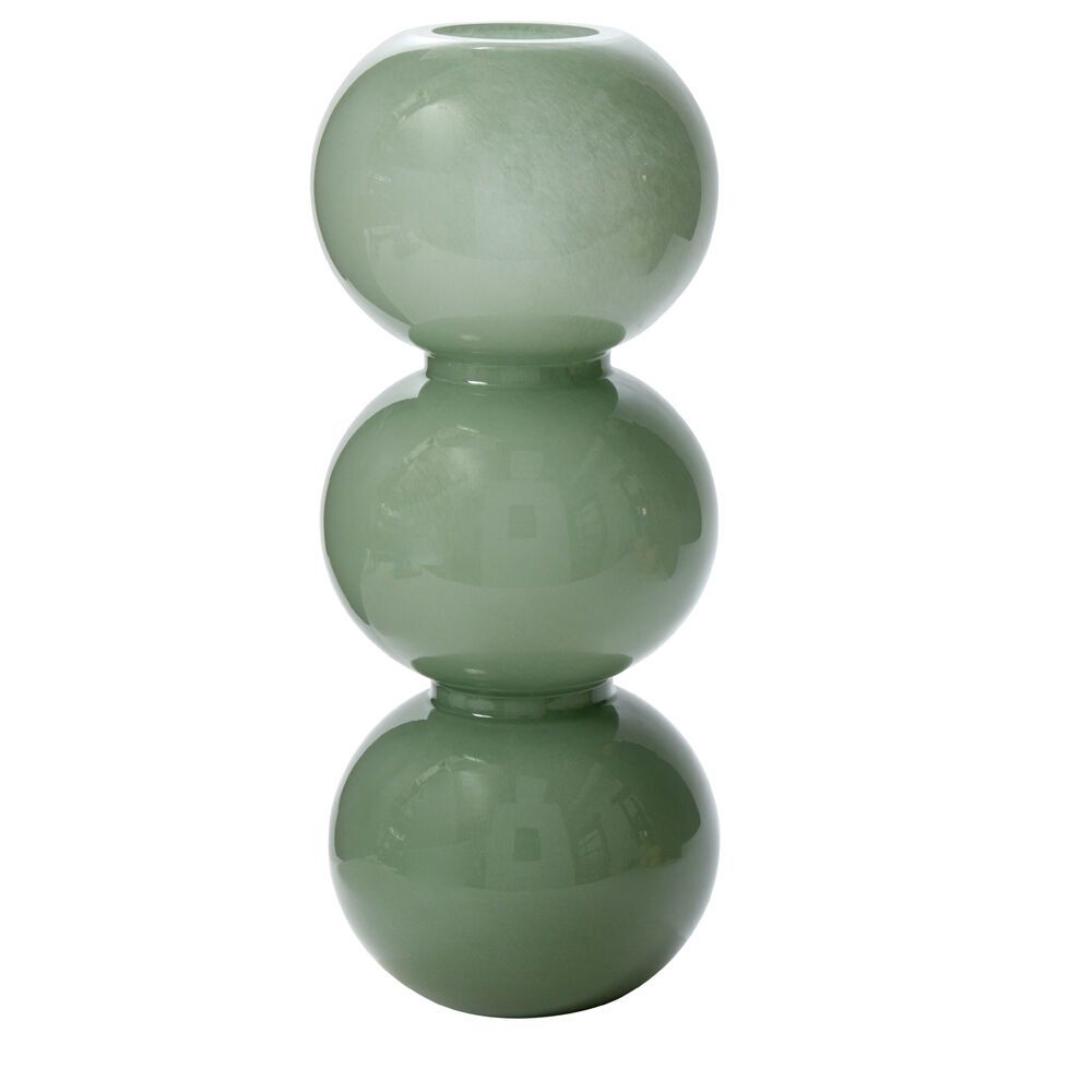Vase, Synchronize Sage Green Glass 7"x17.5"
