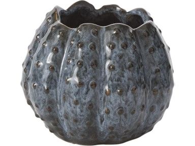Vase, Midnight Blue Bubble 4.5"x3.75"