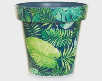 Zest Planter, 12" Tropical