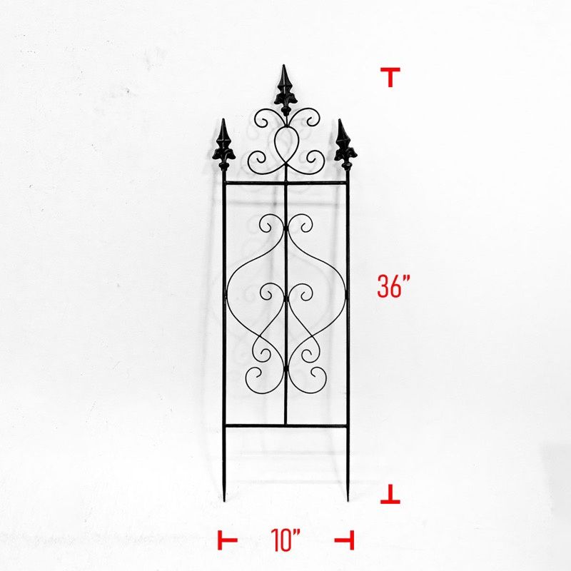 Trellis, Metal black 12x36