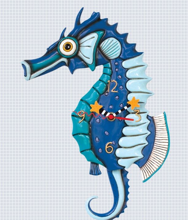Clock, Salty Seahorse