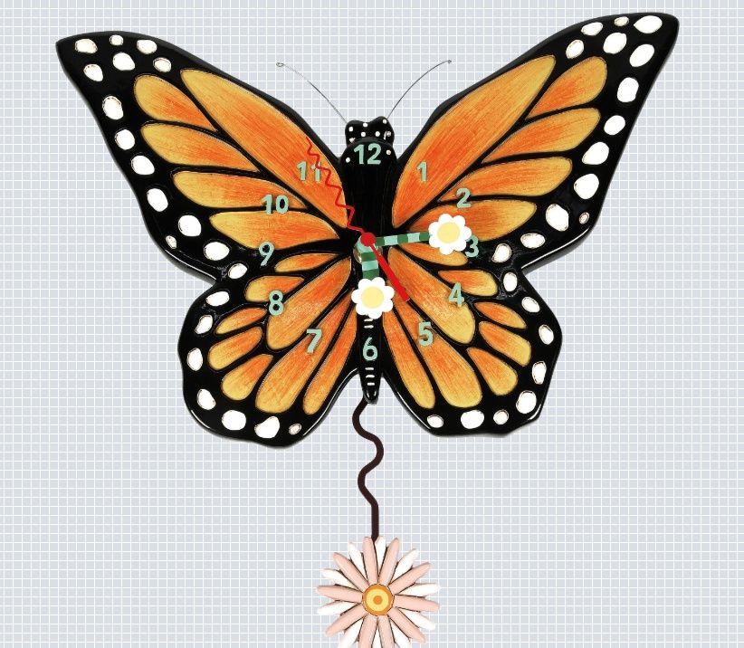 Clock, Spread Your Wings Butterfly