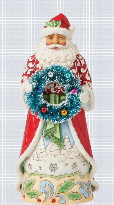 Jim Shore, Santa w/ Sisal Wreath