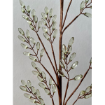 Spray, 28" Beaded Green Leaf