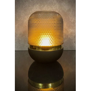 Vase, 8.5&quot; Conrad Hurricane Gold Band