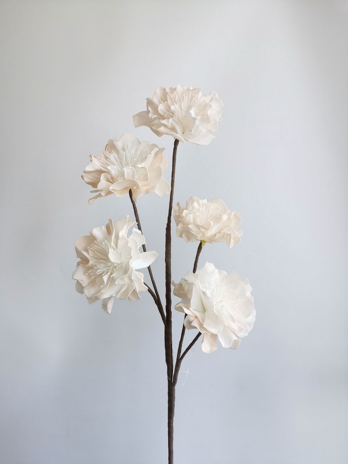 Stem, 32" Soft Apricot Foam Flower