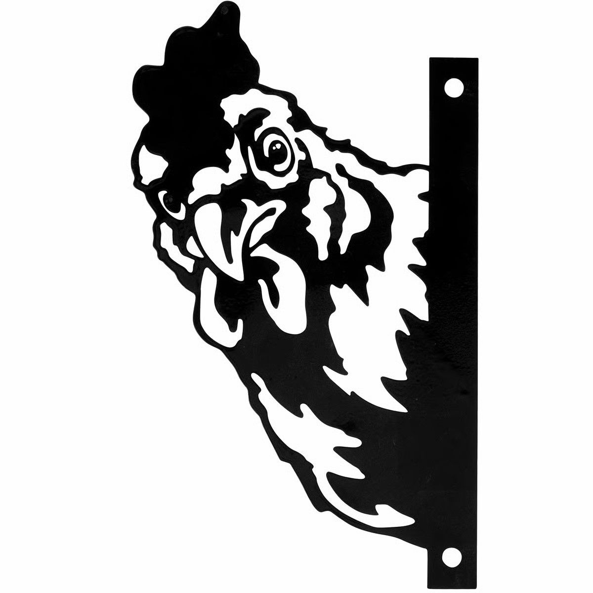 Yard Art, Metal Rooster Silhouette 9"