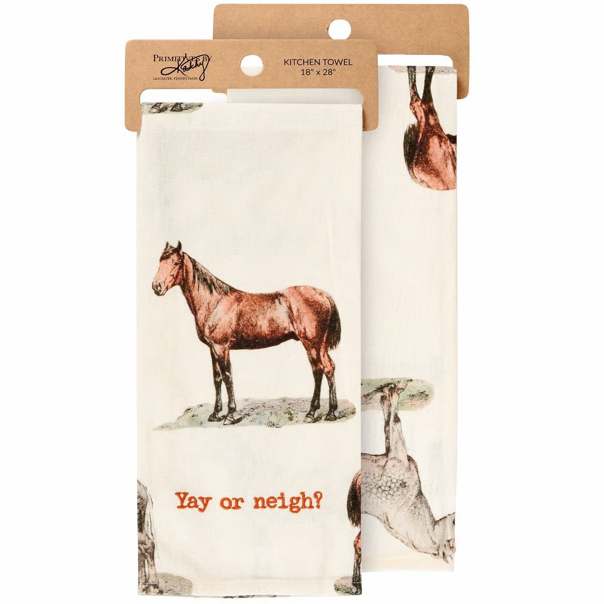 Kitchen Towel, Yay or Neigh 18"x28"