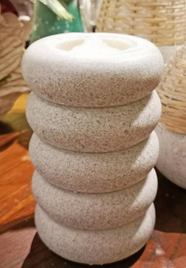 Water Candle, Spiral Stone Rock Fountain 5x8