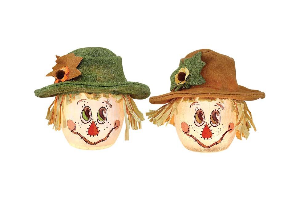 Jar, Scarecrow Fun Pre-Lit Small 4x6 Plug-In
