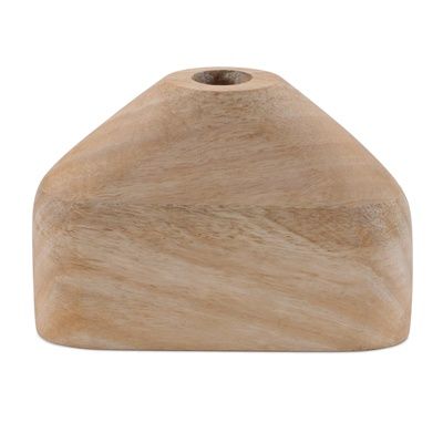 Vase, Wood Block 5.5"x7.5"