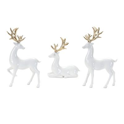Reindeer, White 3 Asst Styles 8"/12"