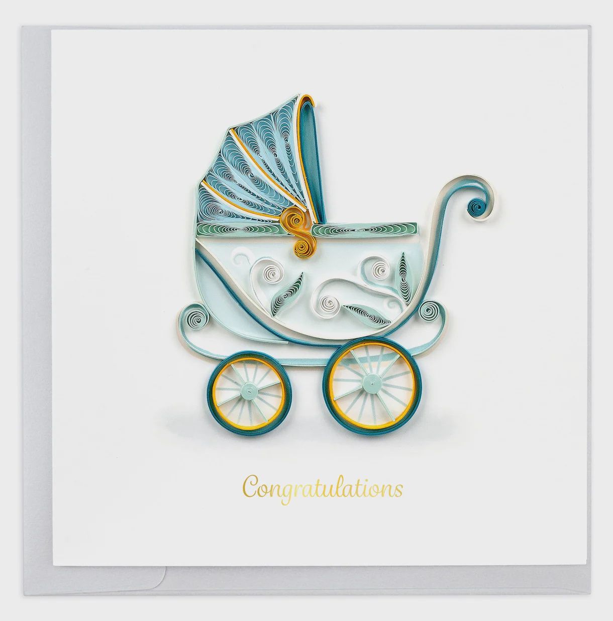 Quilling Card, Baby Carriage