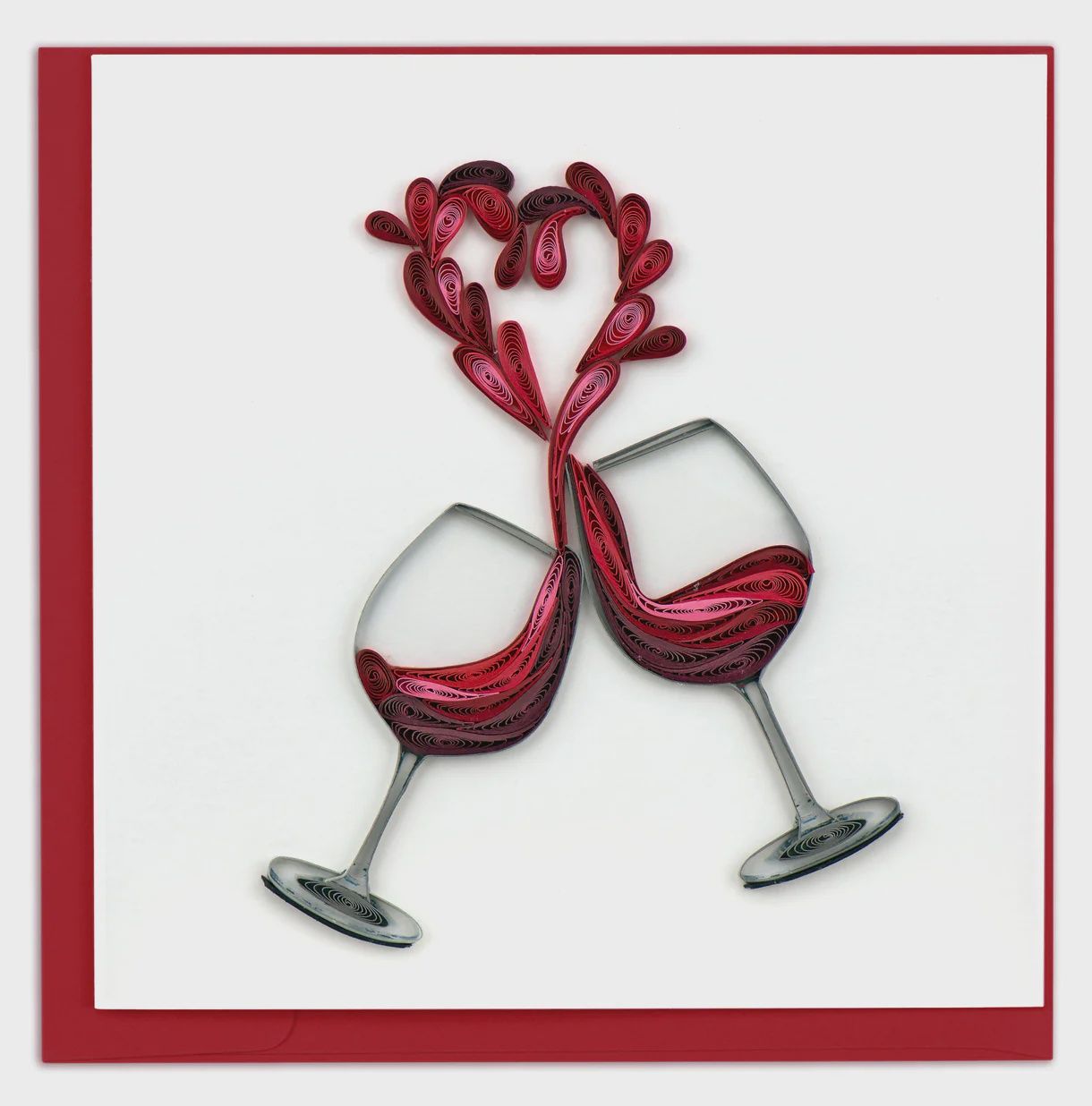 Quilling Card, Wine Toast
