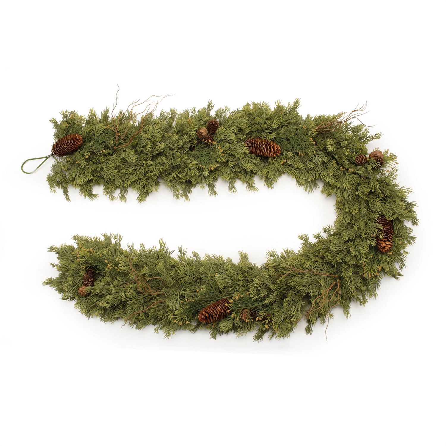 Garland, Natural Pine w/Pinecones 6'