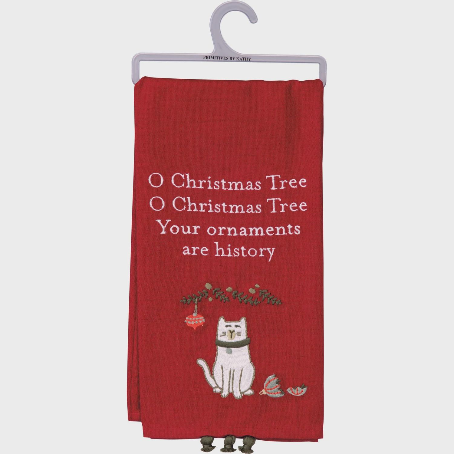 Dish Towel, Your Ornaments Are History