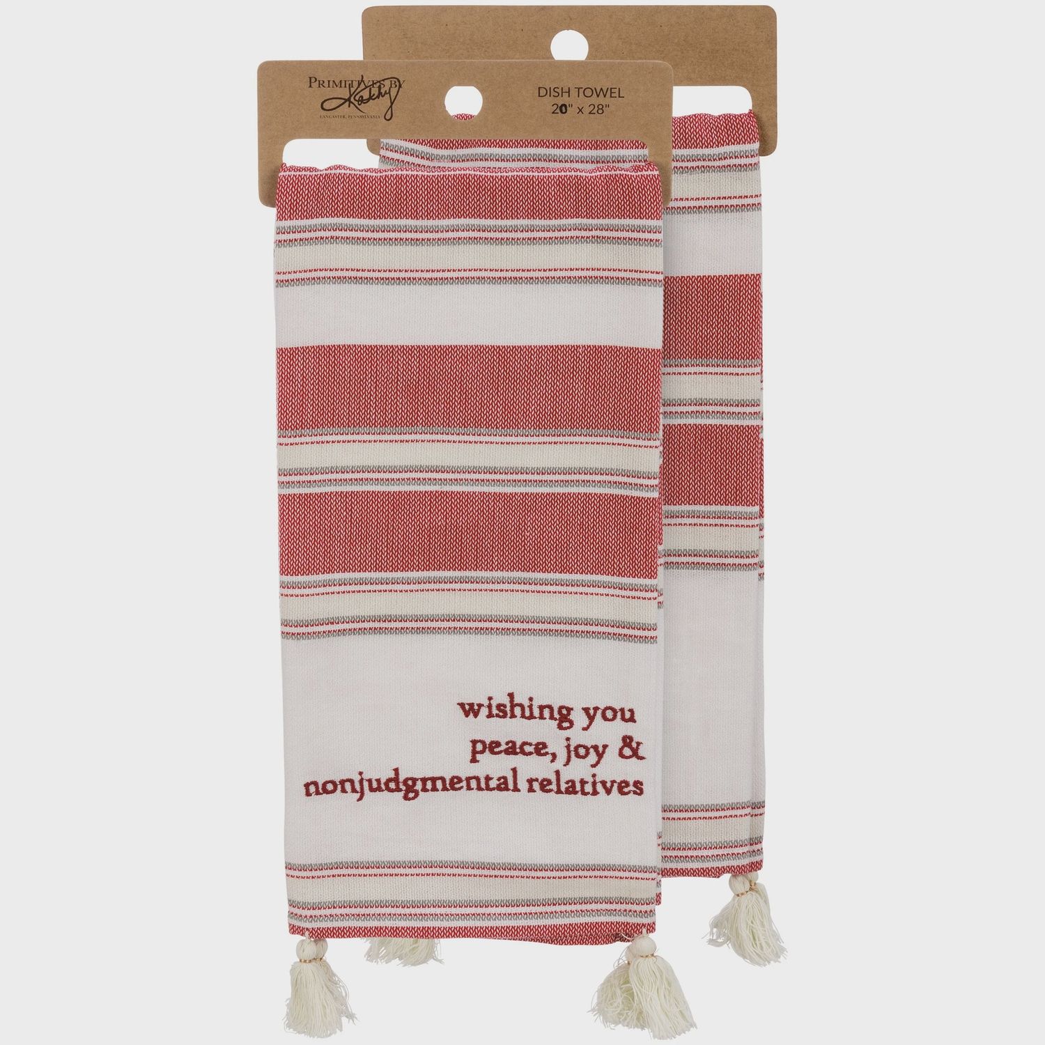 Dish Towel, Wishing You Nonjudgemental Relatives