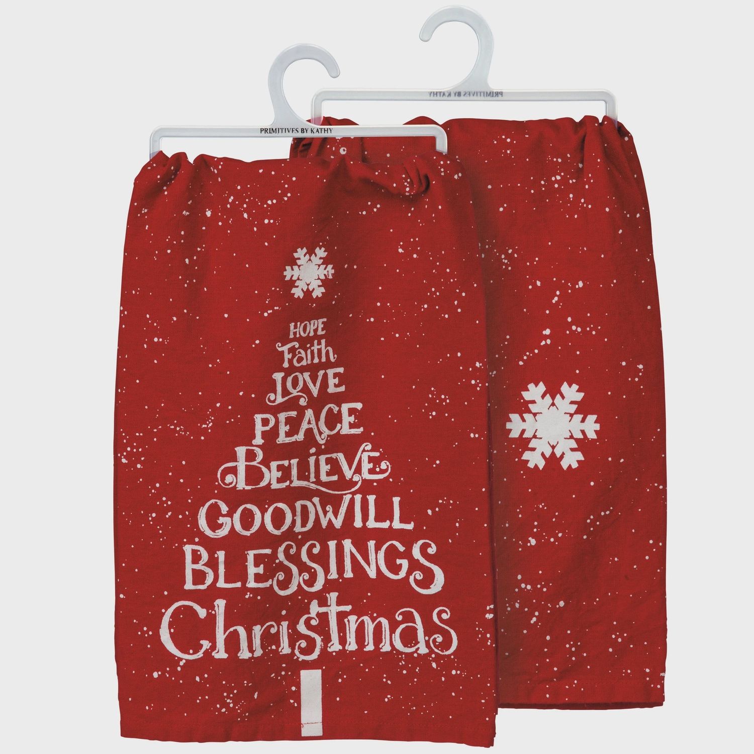 Dish Towel, Peace Blessings Red