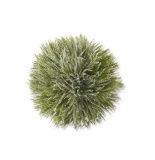 Faux Orb, 5.25" Glittered Snowy Pine Ball