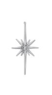 Ornament, 5.5" Clear Acrylic Antler 2 Asst Styles