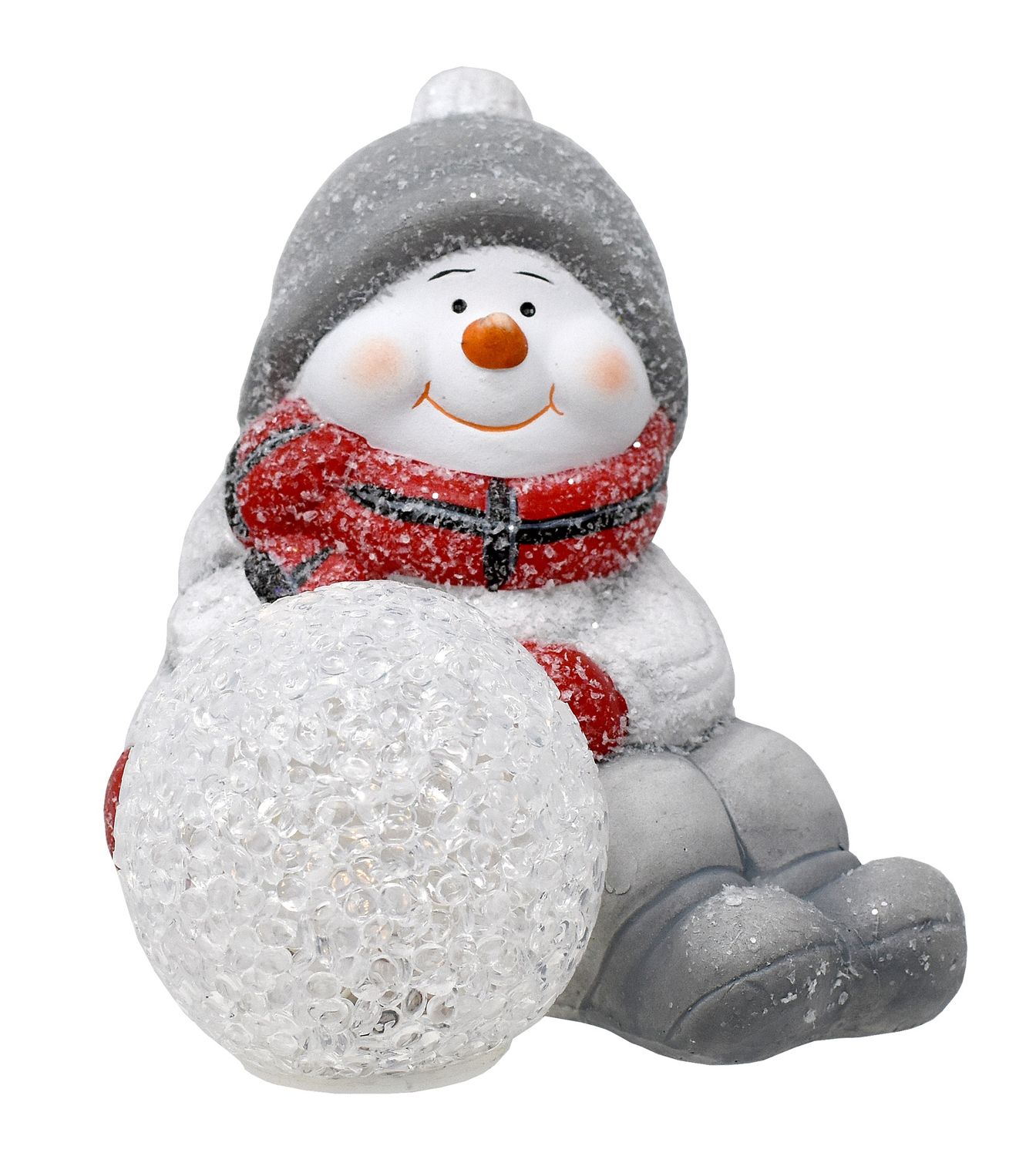 Snowman, LED Sitting Snowball