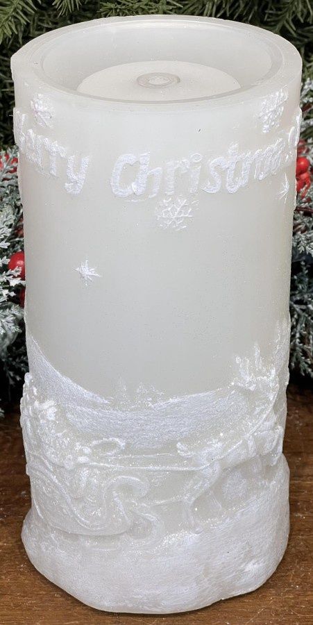 Water Candle, White Sledding 4x8