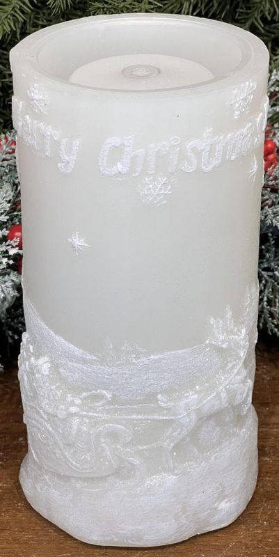 Water Candle, White Sledding 4x8