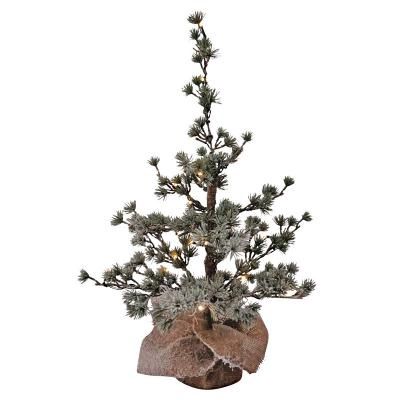 Tree, 26&quot; Frosted Pine w/LED Lights B/O