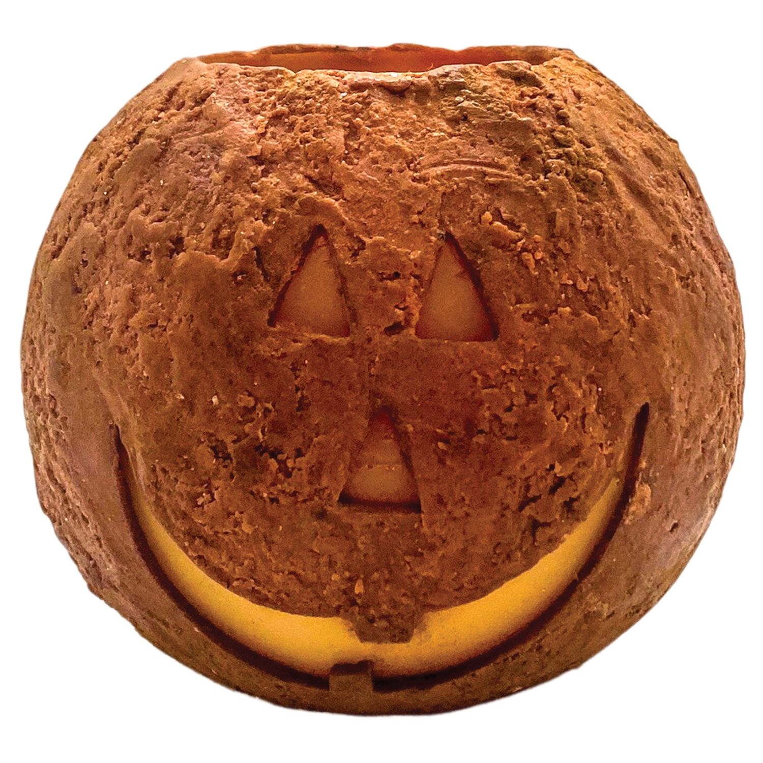 Candle, Lg Jack O'Lantern Round LED