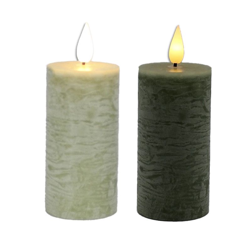 Candle, LED Sage Green Votive 2x4&quot; 6hr Timer