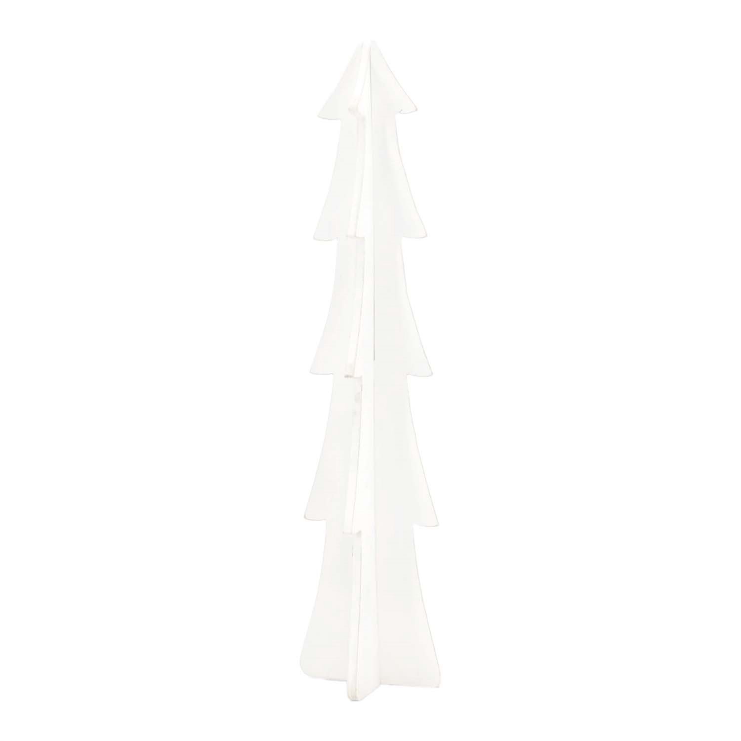 Tree, 4 Sided Wood White 15.5&quot; sm