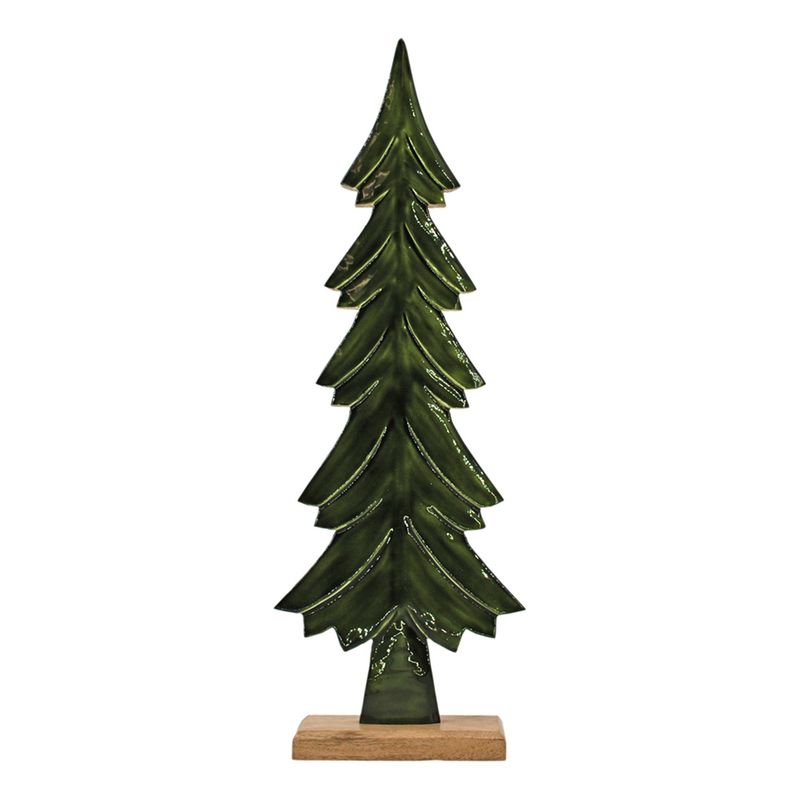 Tree, Wood &amp; Green Enamel 24&quot;