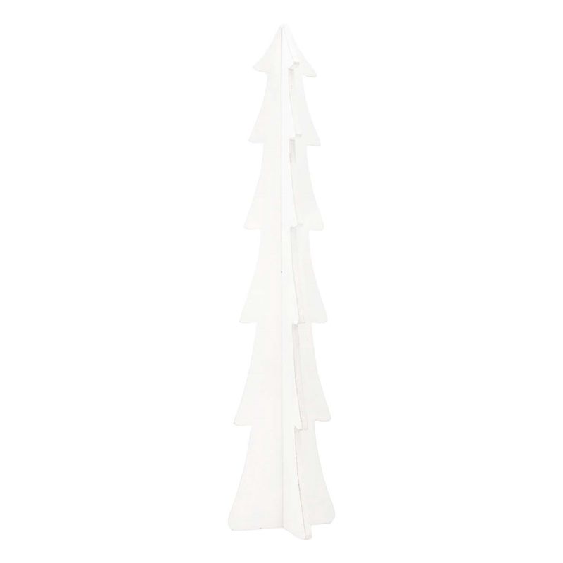 Tree, 4 Sided White Wood 23.5&quot; lg