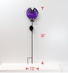 Yard Art, Purple Halloween Bat Solar 36&quot;