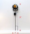 Yard Art, Halloween Spider w/Solar Ball