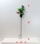 Yard Art, Halloween Witch Solar